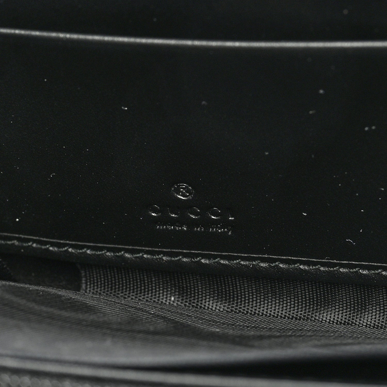 Gucci Guccissima Bow Zip Around Wallet Black 6 of 6