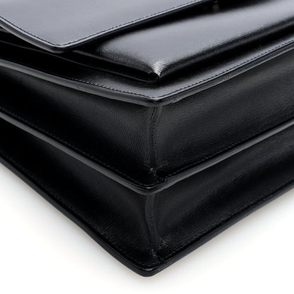 Saint Laurent Calfskin Large Monogram Sunset Black 8 of 9