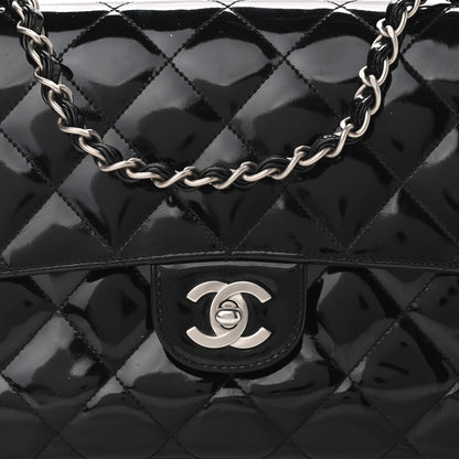 Chanel Patent Quilted Medium Single Flap Black 6 of 10