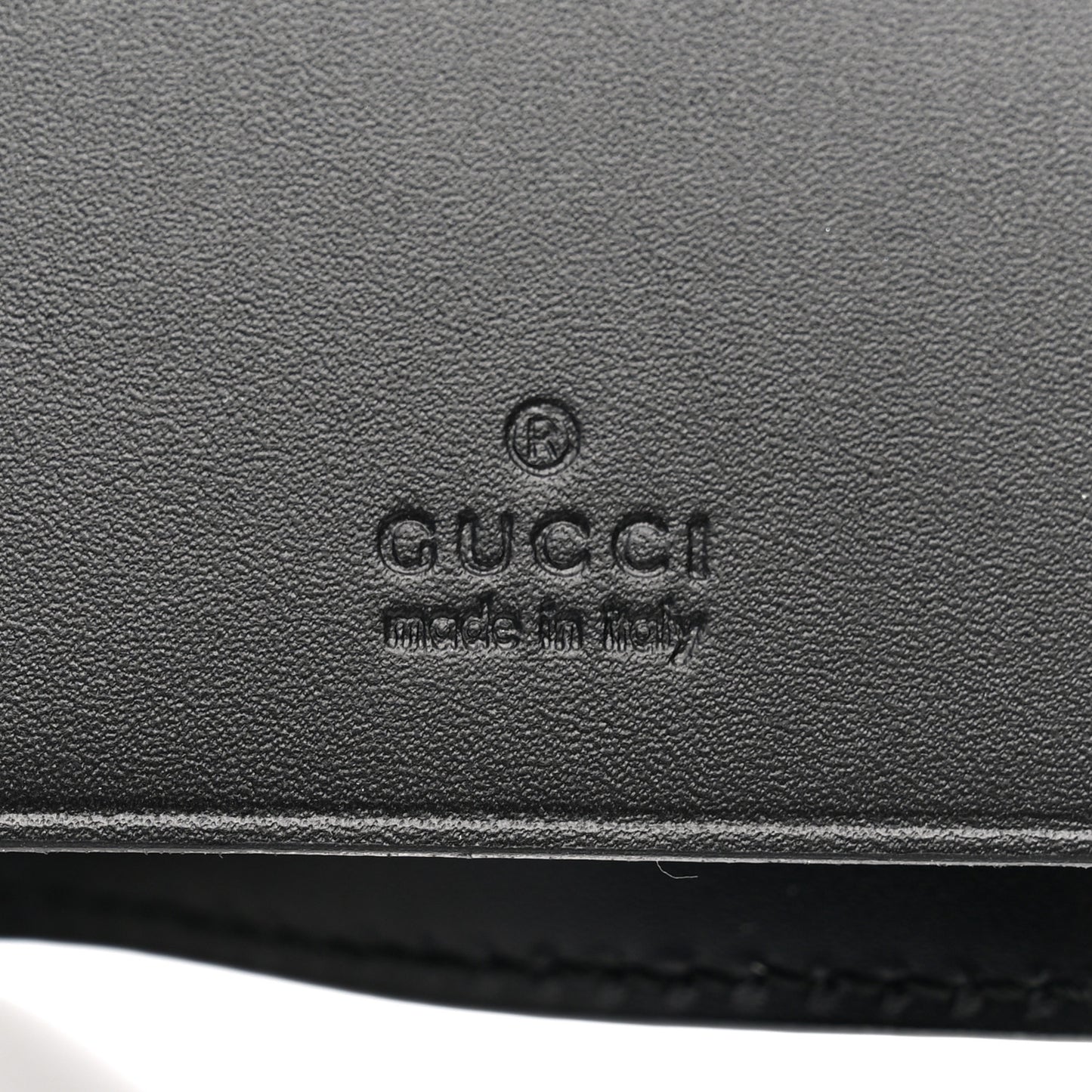Guccissima Icon Signature 6 Key Holder Case Black