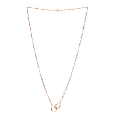 Cartier 18K Pink Gold Interlocking LOVE Necklace 3 of 6