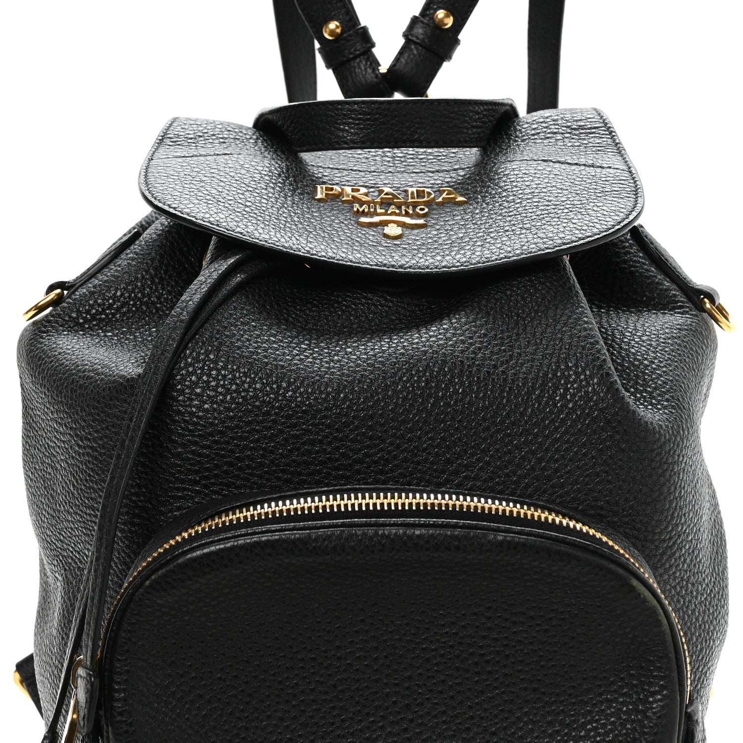 Prada Vitello Daino Backpack Black 9 of 11