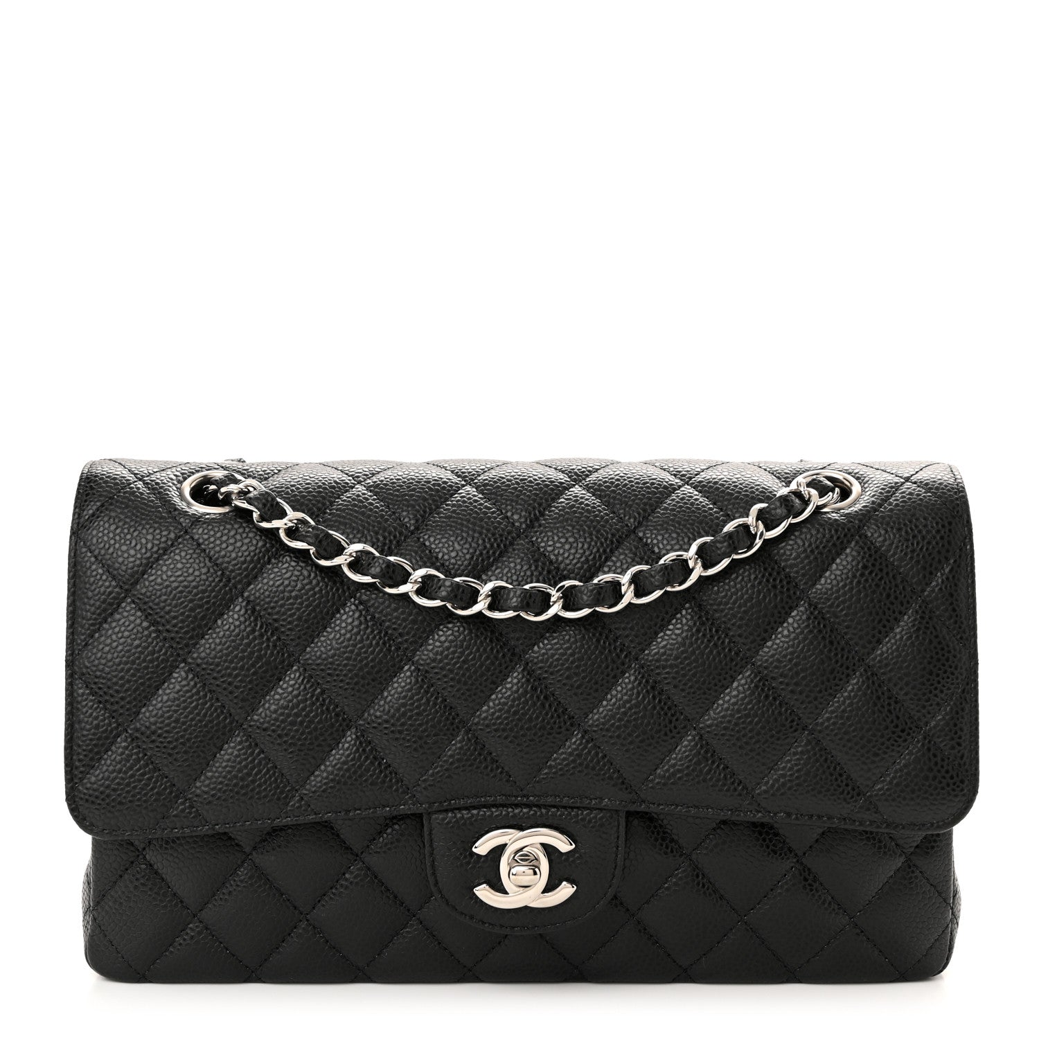 Chanel Caviar Quilted Medium Double Flap Black 1 of 11