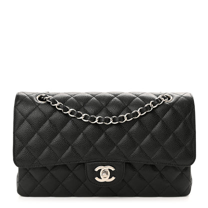 Chanel Caviar Quilted Medium Double Flap Black 1 of 11