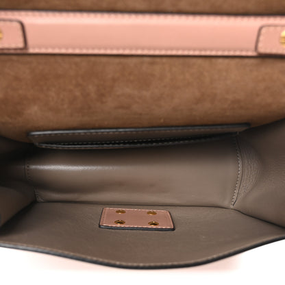 Fendi Vitello Grace Matte Small Kan U Shoulder Bag Rosa Bourbon 5 of 9