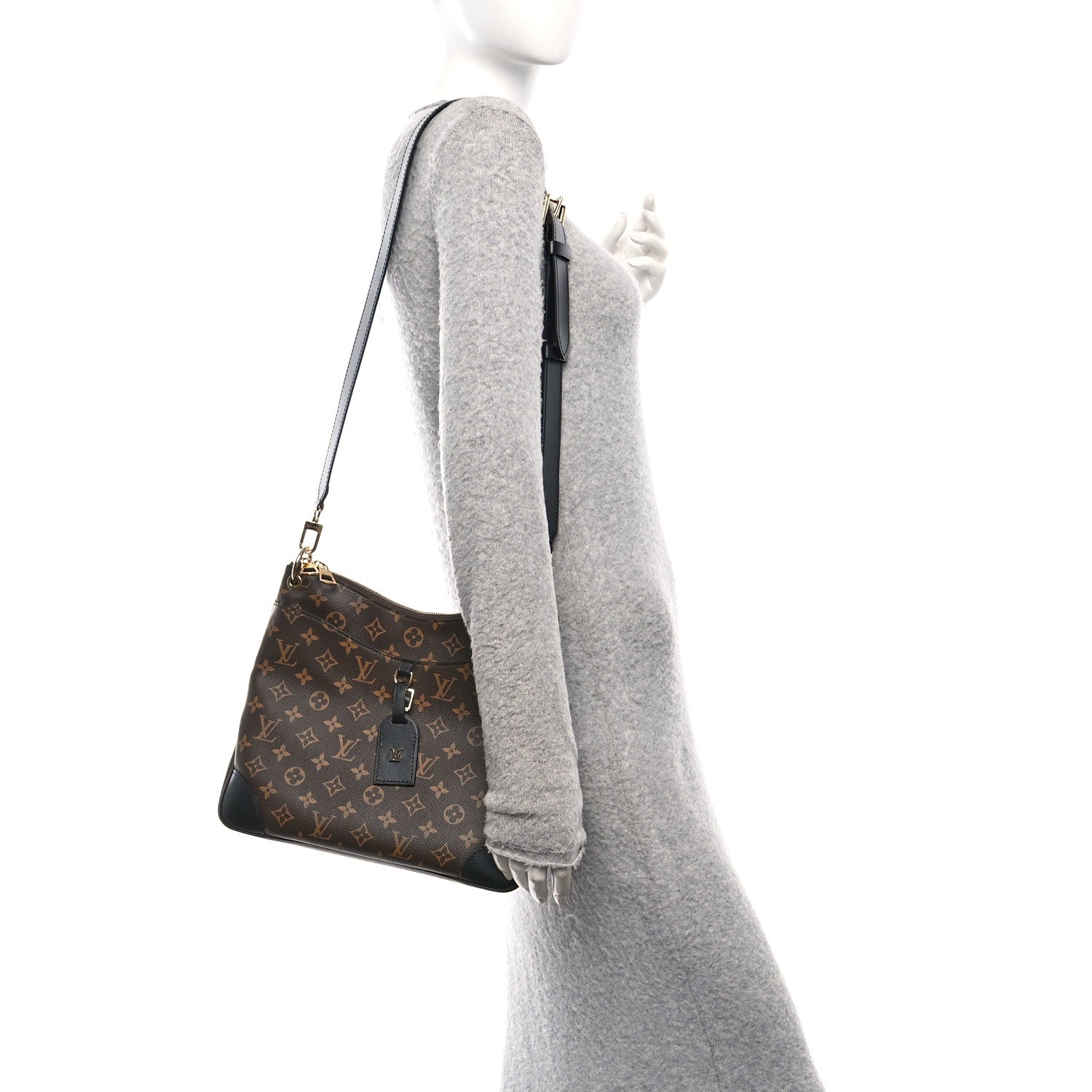 Louis Vuitton Monogram Odeon MM Black 2 of 9