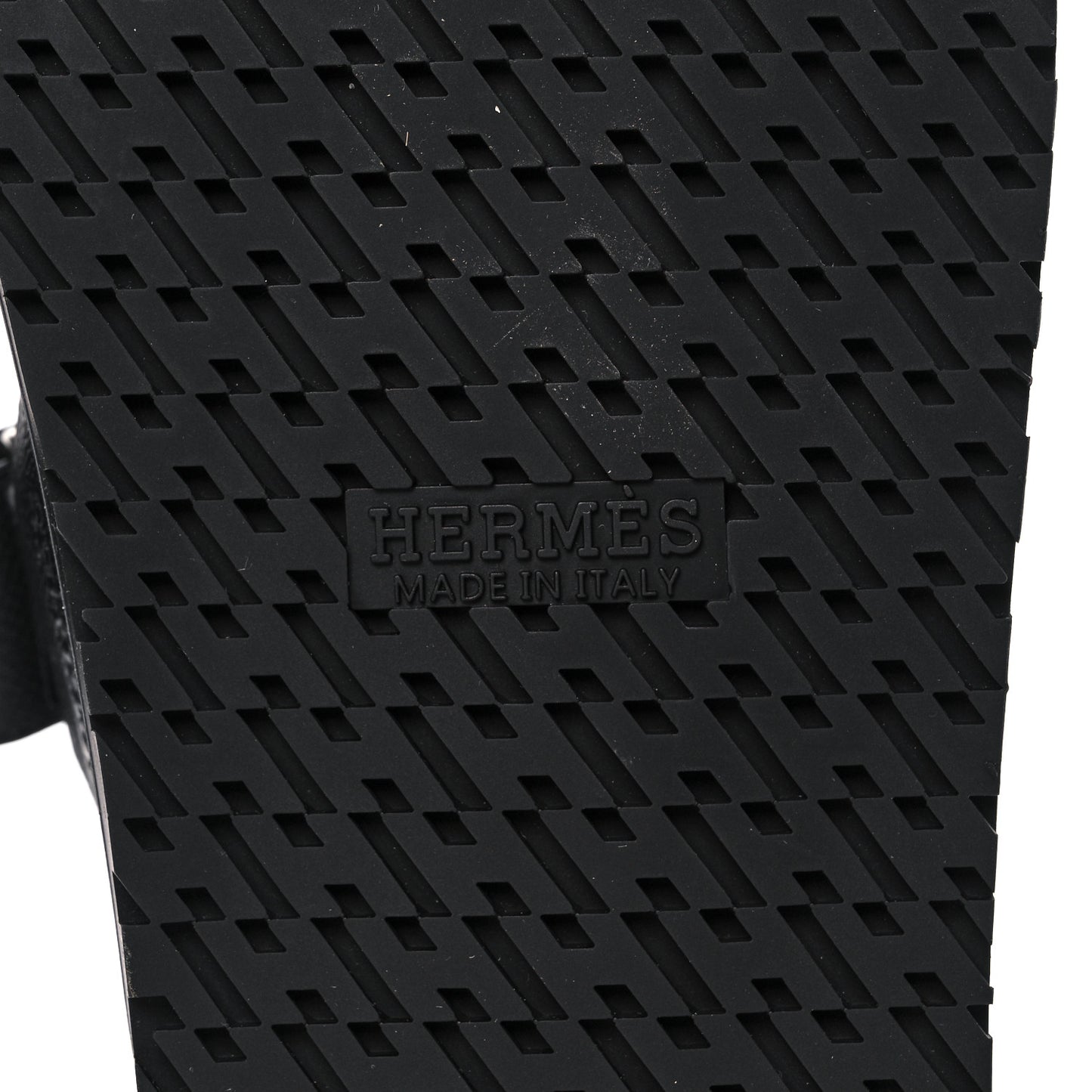 Epsom Calfskin Graff Hermes Mens Chypre Sandals 41 Black