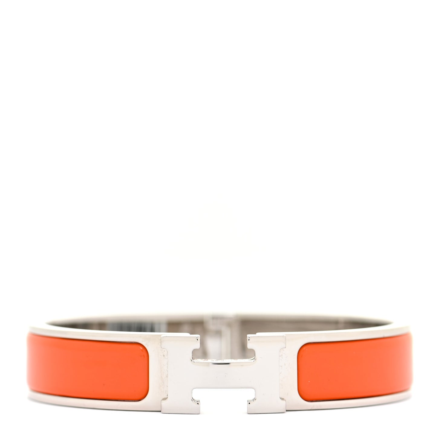 Enamel Narrow Clic Clac H Bracelet PM Orange