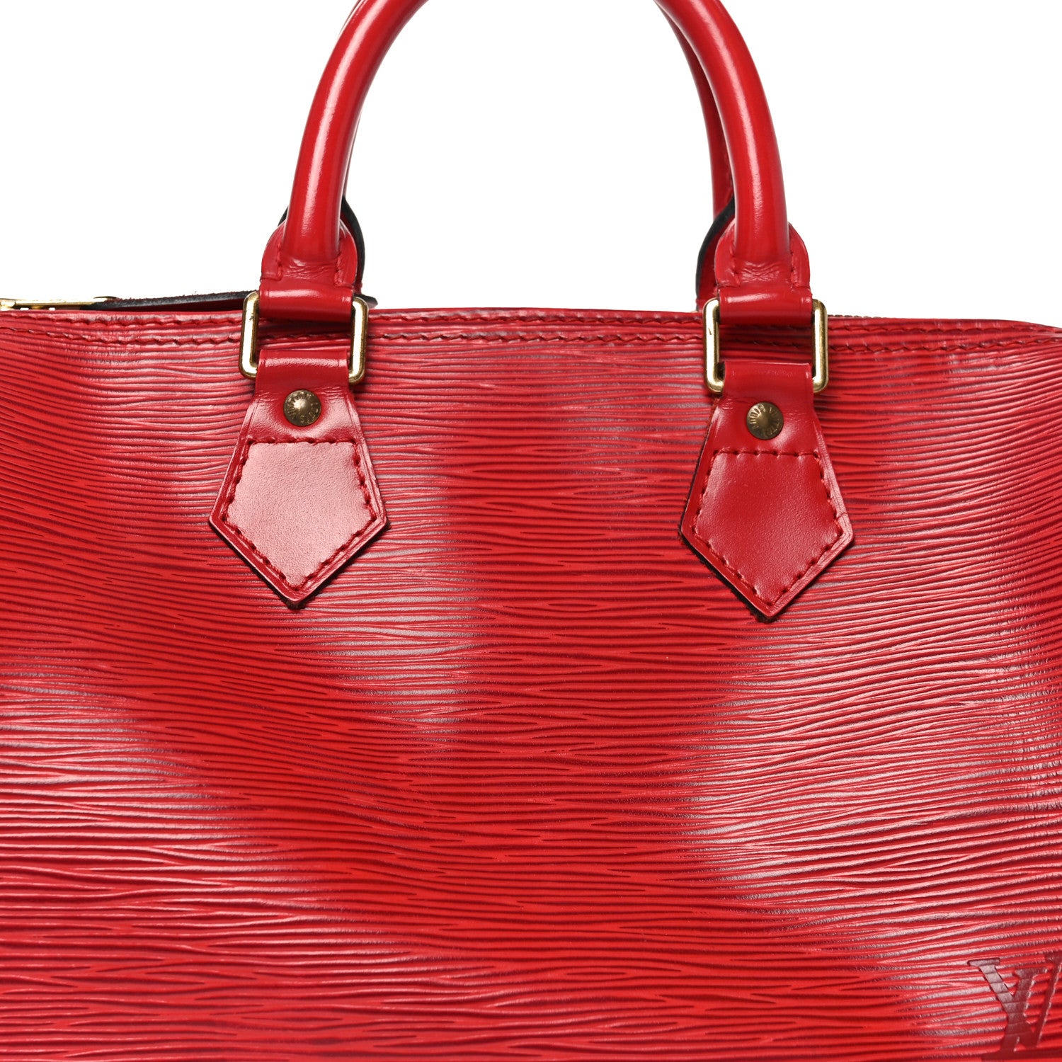 Louis Vuitton Epi Speedy 25 Castillan Red 8 of 10