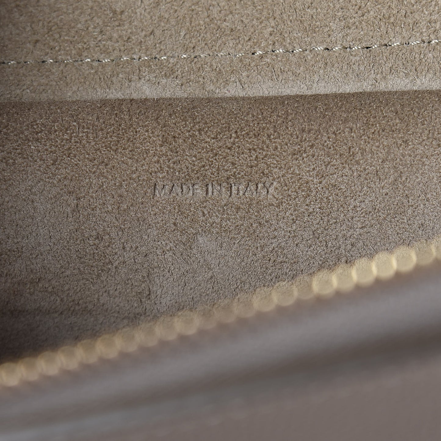 Grained Calfskin Micro Belt Bag Light Taupe
