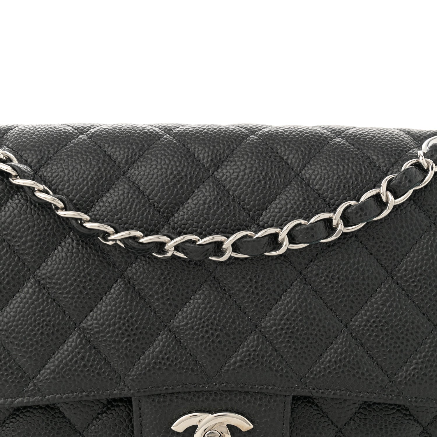 Chanel Caviar Quilted Medium Double Flap Black 6 of 11