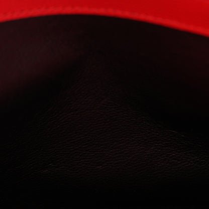 Saint Laurent Grain De Poudre Matelasse Chevron Monogram Chain Wallet New Red 8 of 12