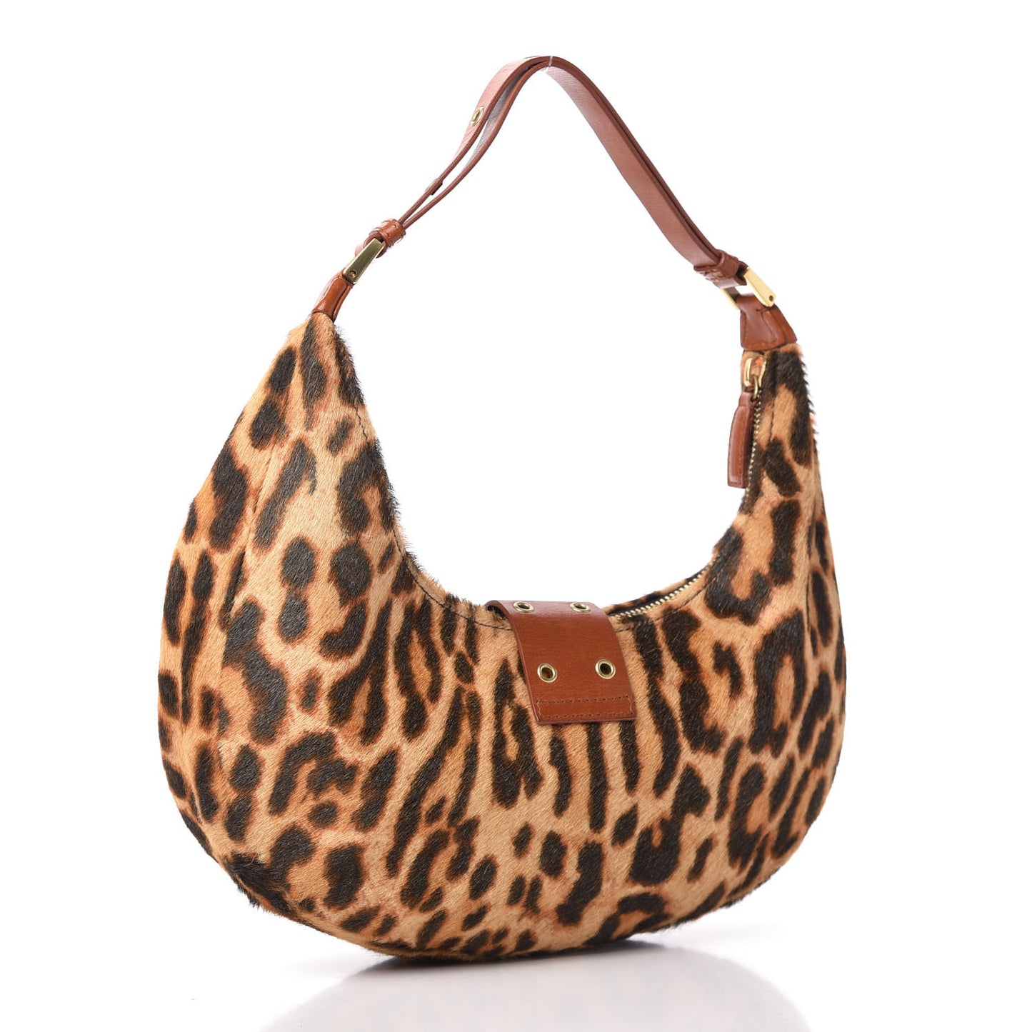 Pony Hair Leopard Print Street Chic Hobo