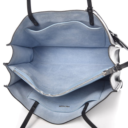 Prada Glace Calf Etiquette Tote Black Astrale 5 of 8