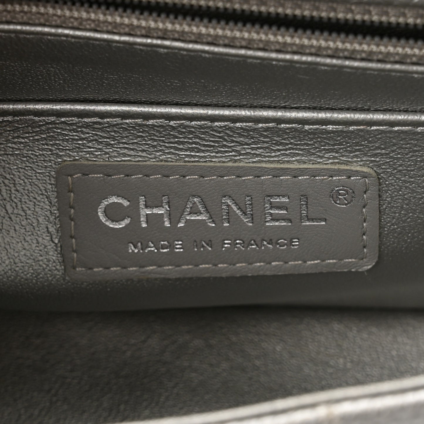 Metallic Caviar Quilted Mini Rectangular Flap Silver