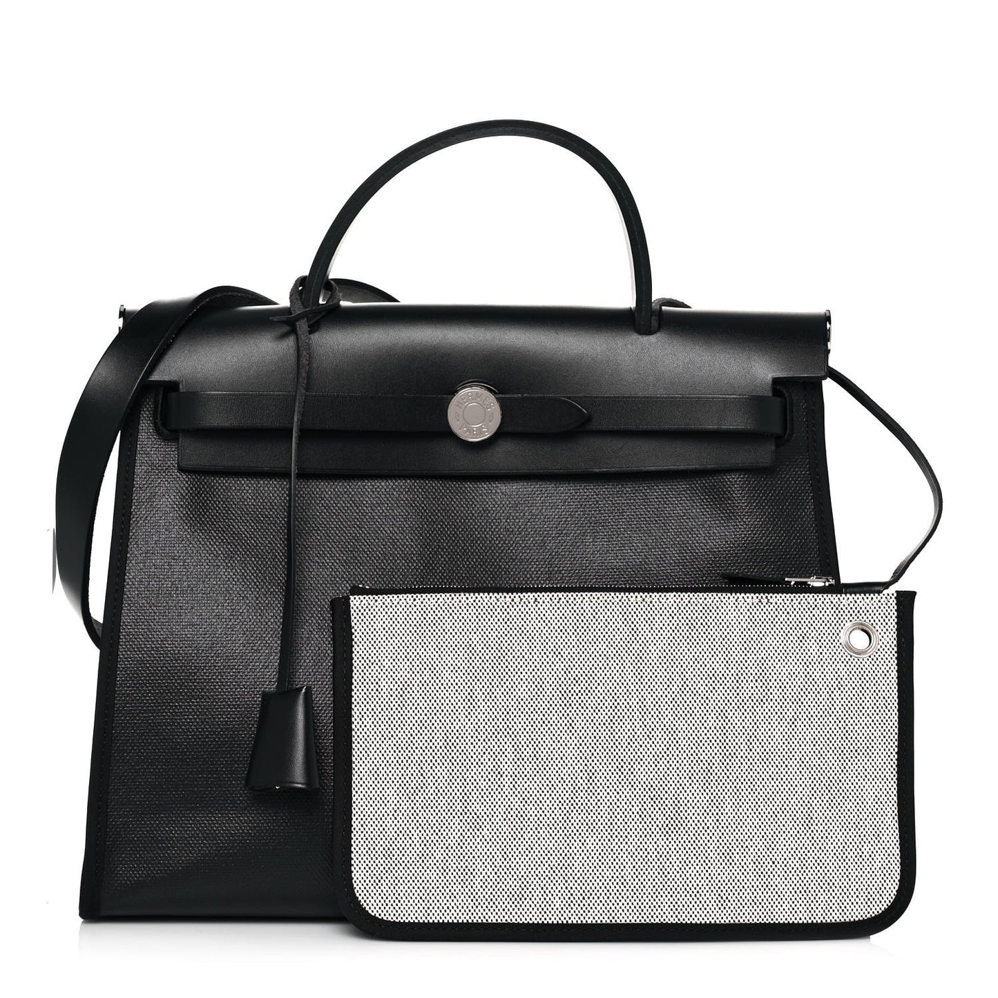 Toile H Berline Vache Hunter Herbag Zip PM 31 Black Ecru