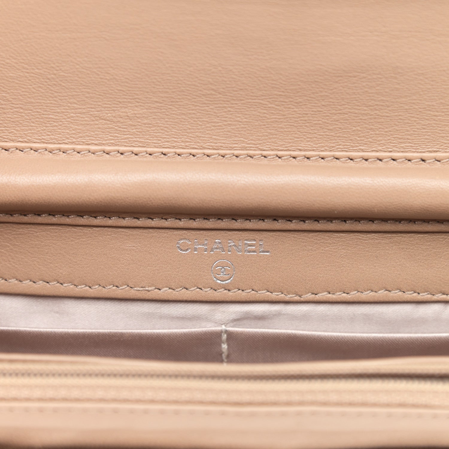 Chanel Nylon Travel Wallet On Chain WOC Beige 6 of 18