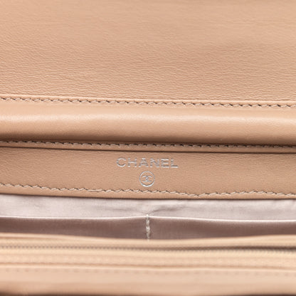 Chanel Nylon Travel Wallet On Chain WOC Beige 6 of 18