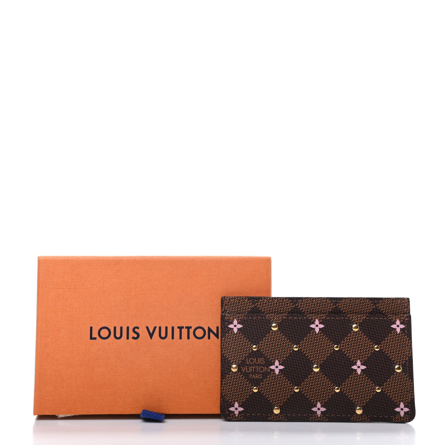 Louis Vuitton Damier Ebene Studded Card Holder 7 of 7