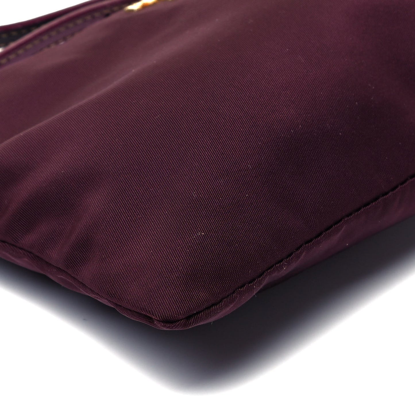Nylon Saffiano Pouch Wristlet Granato