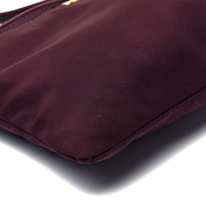 Prada Nylon Saffiano Pouch Wristlet Granato 8 of 9