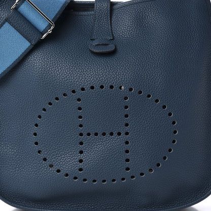 Hermes Taurillon Clemence Amazone Evelyne III GM Colvert Turquoise 9 of 9