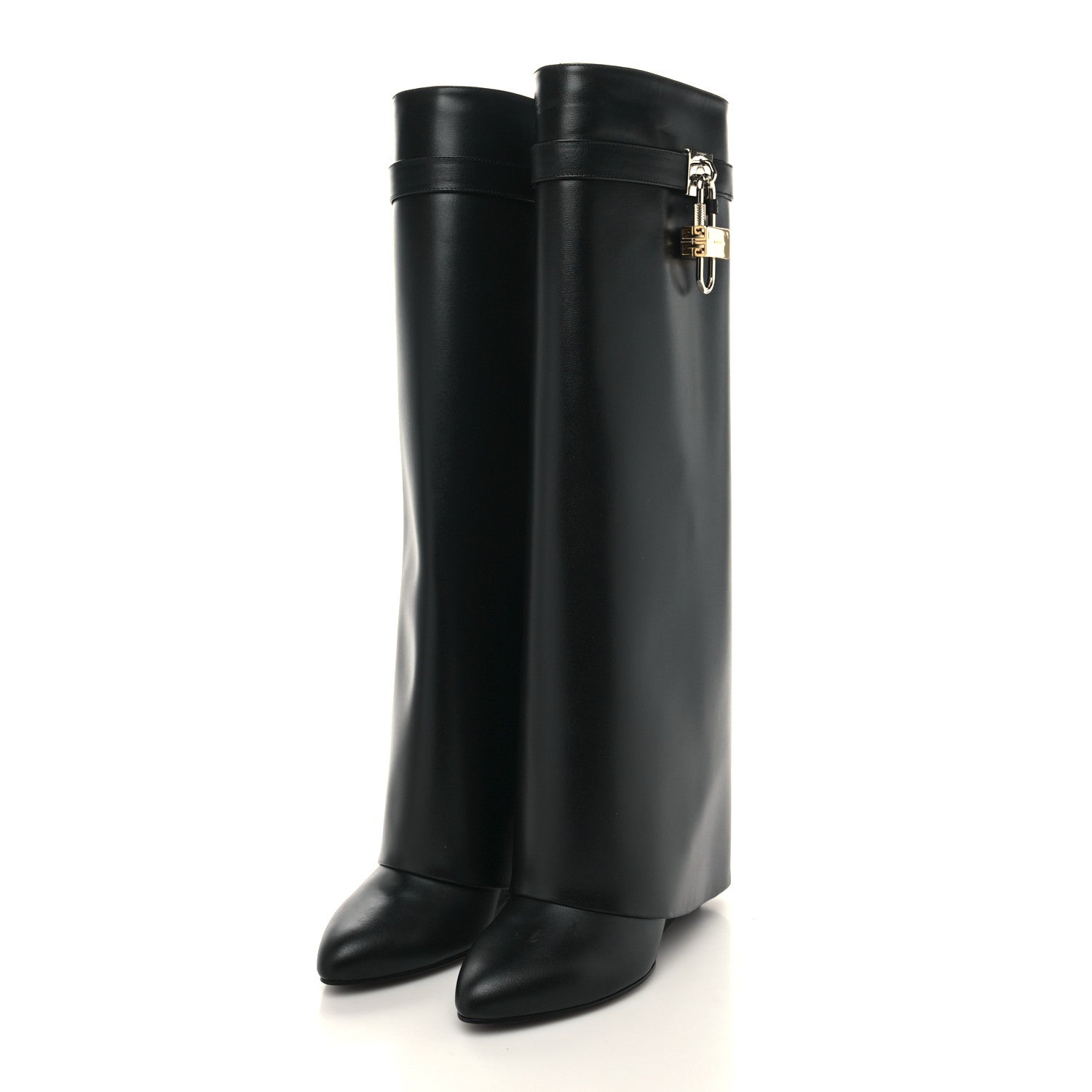 Givenchy Calfskin Shark Lock Pant Boots 41 Black 3 of 8