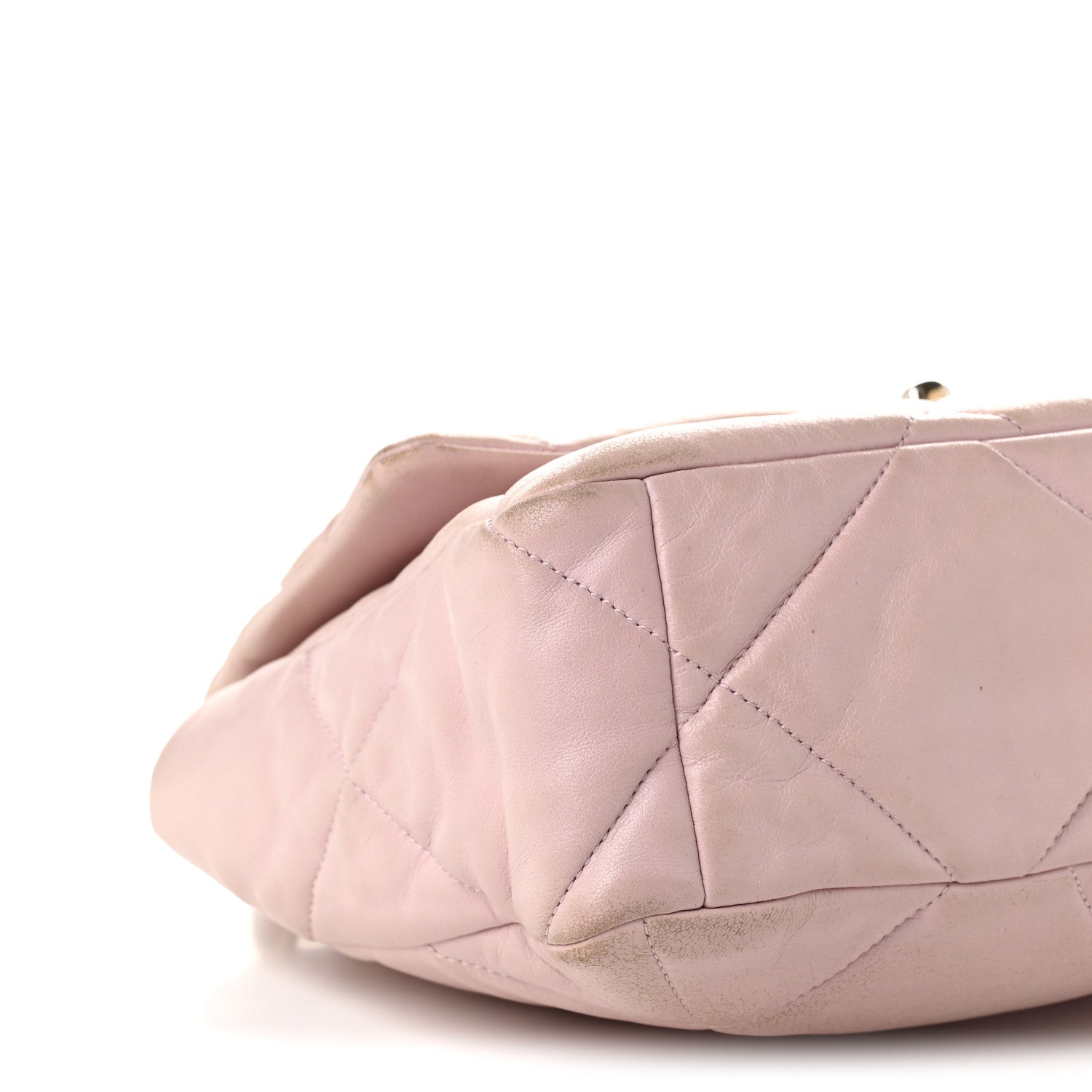 Chanel Lambskin Quilted Large Chanel 19 Flap Light Pink 8 of 15