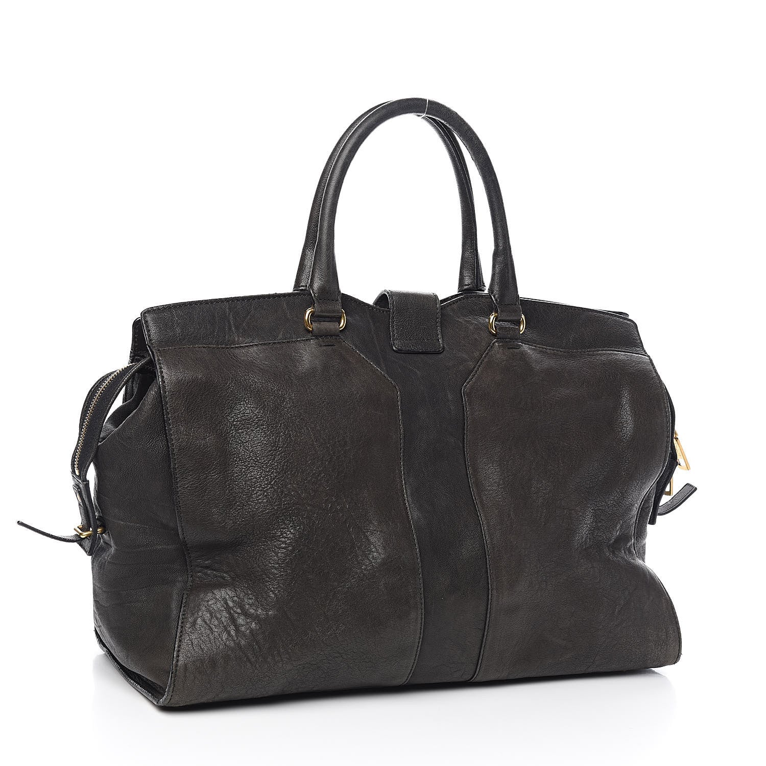 Saint Laurent Sheepskin Large Cabas ChYc Black 3 of 16