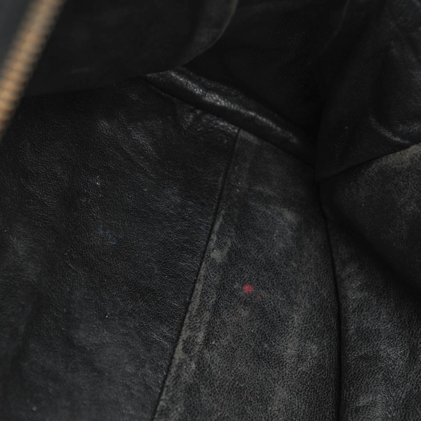 Calfskin Quilted Large Bowler Black
