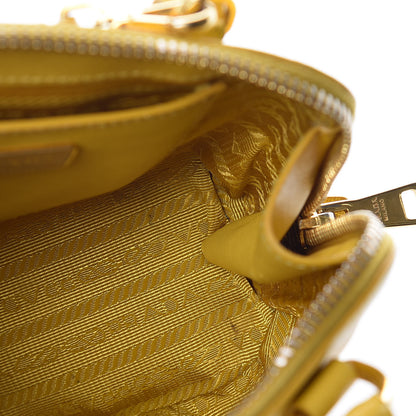 Prada Saffiano Lux Mini Promenade Tote Yellow 8 of 26
