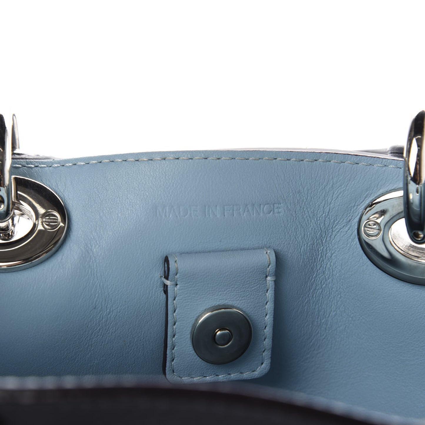 Bullcalf Mini Diorissimo Tote Grey Blue