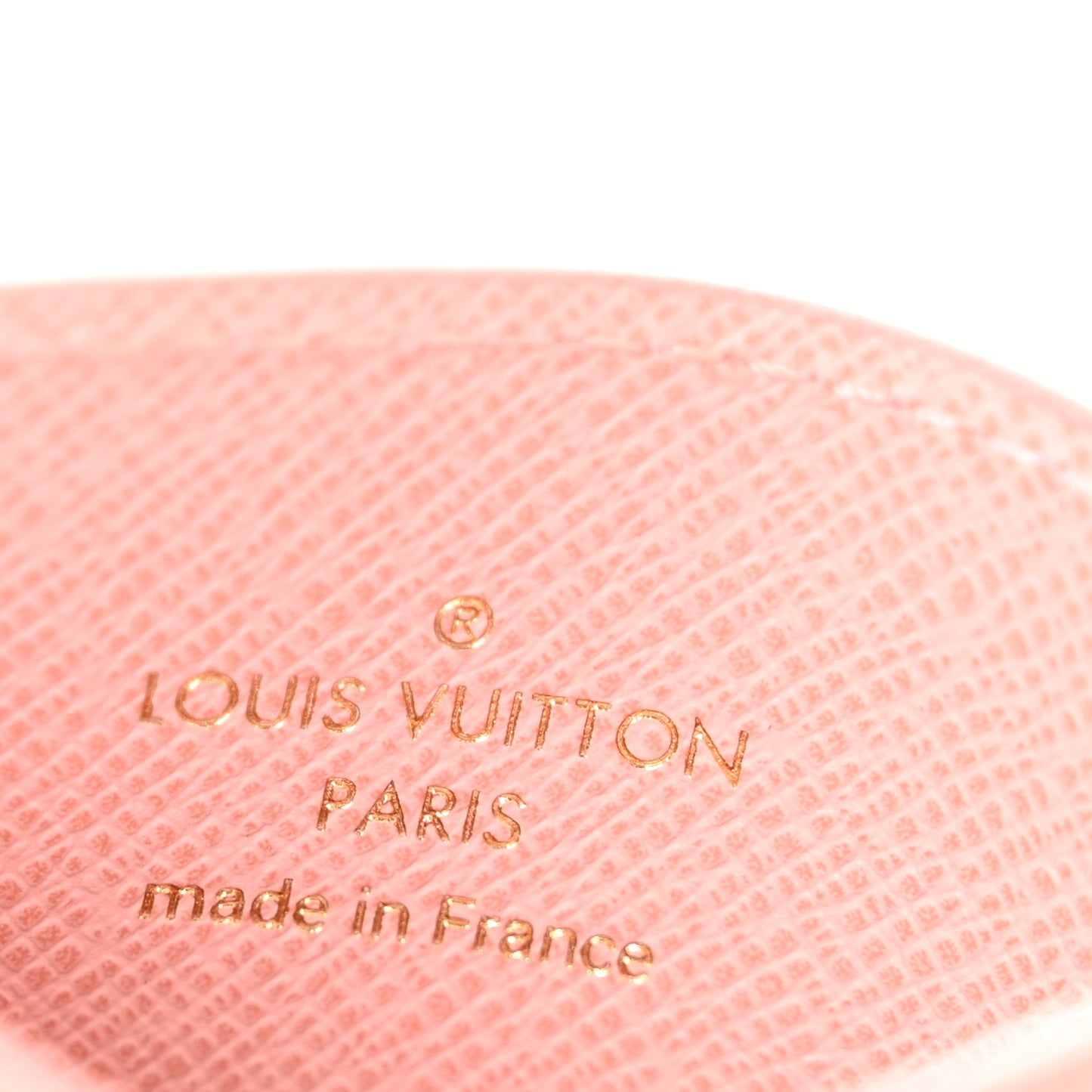 Monogram LV Charms Card Holder Rose Ballerine
