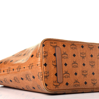 MCM Visetos Shopper Tote Cognac 12 of 15
