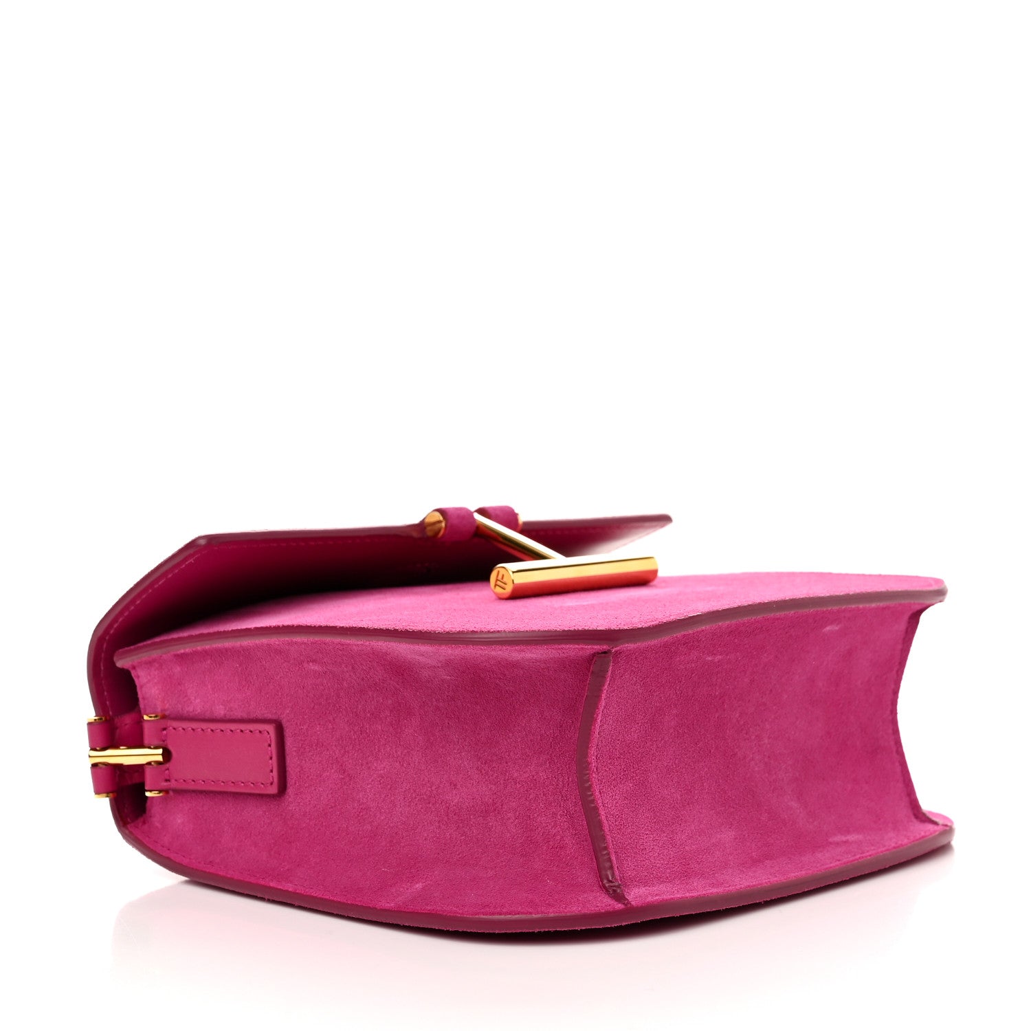 Tom Ford Suede T Clasp Tara Crossbody Bag Berry Pink 4 of 9