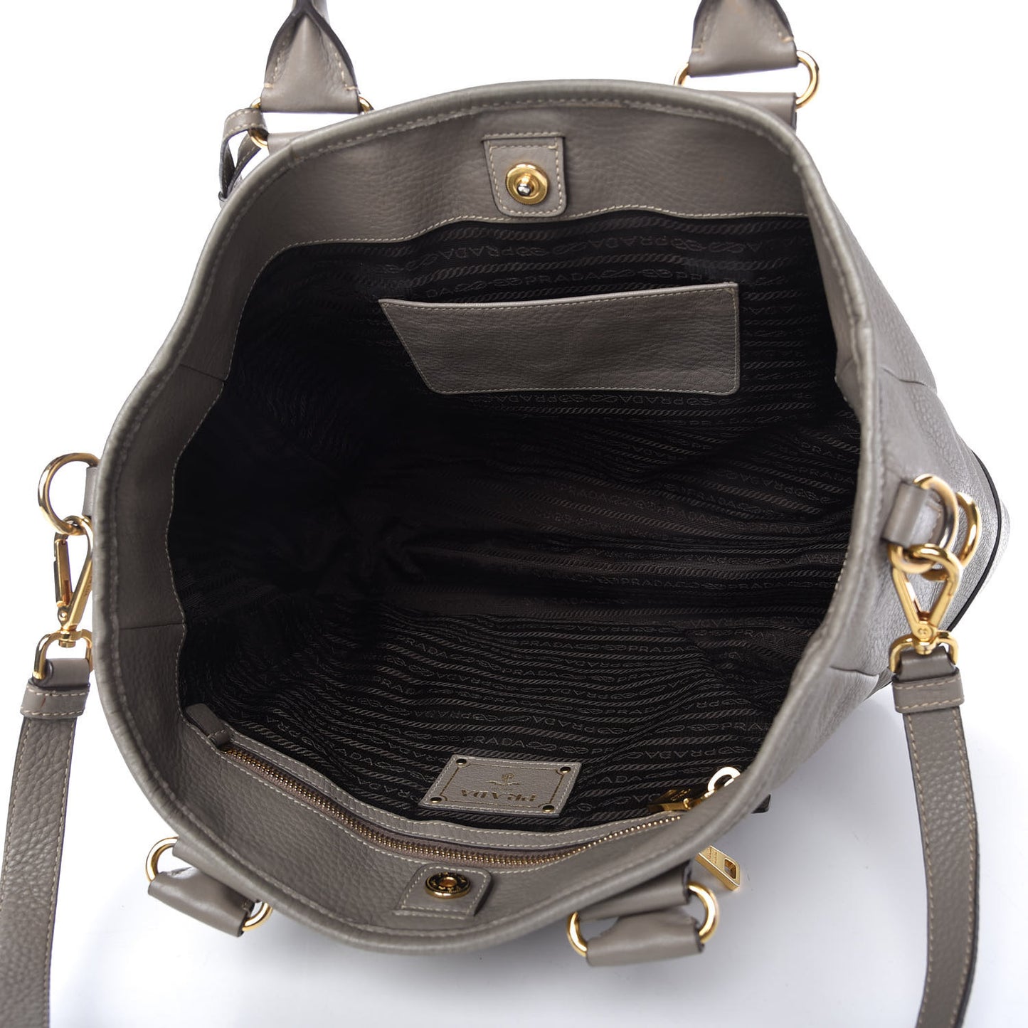 Vitello Daino Shopping Satchel Argilla