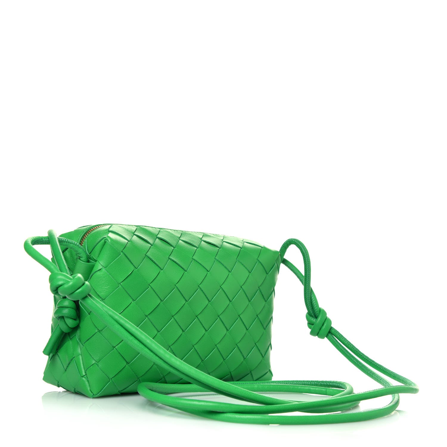 Bottega Veneta Nappa Intrecciato Mini Loop Camera Bag Parakeet 2 of 10