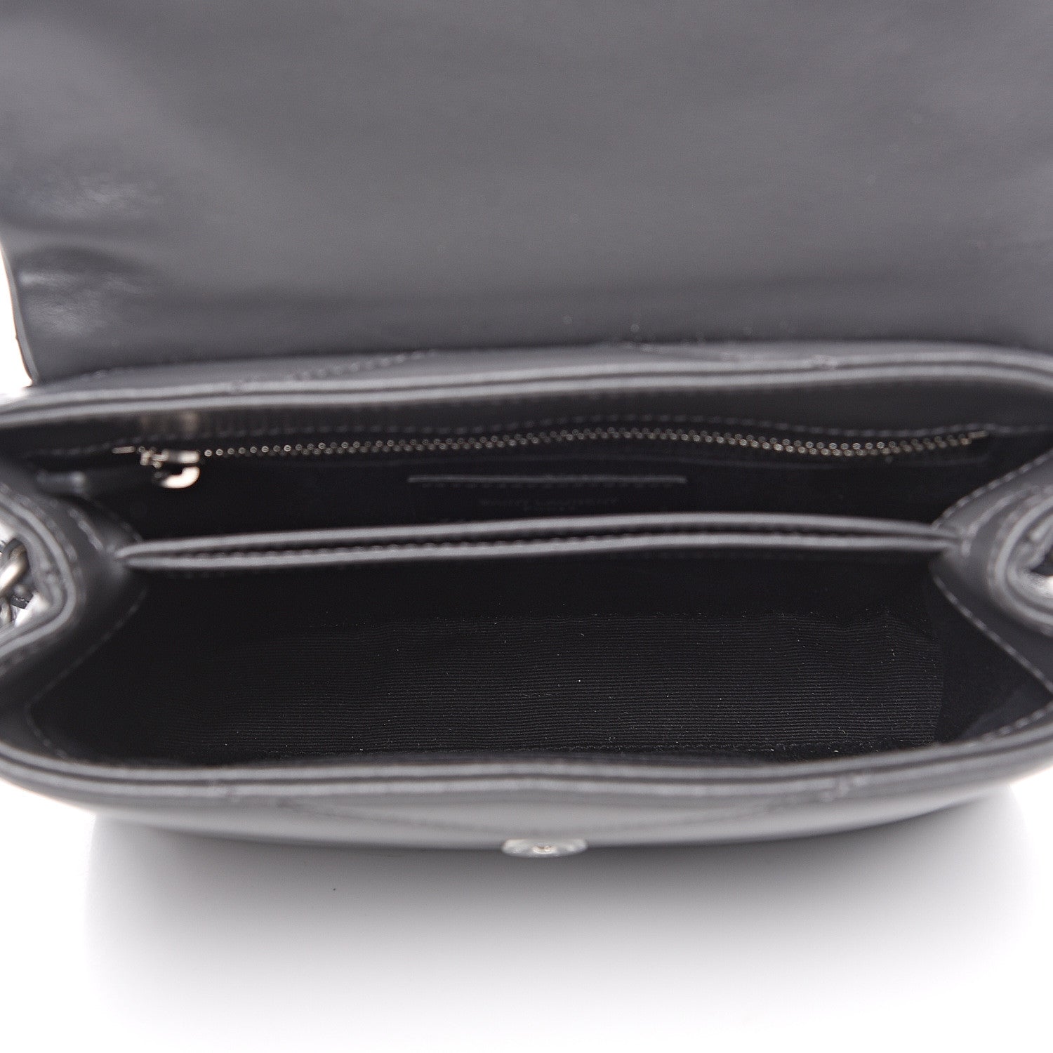 Saint Laurent Calfskin Y Quilted Monogram Toy Loulou Crossbody Bag Storm 4 of 9