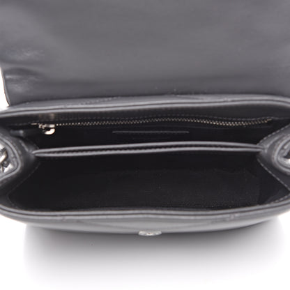 Saint Laurent Calfskin Y Quilted Monogram Toy Loulou Crossbody Bag Storm 4 of 9