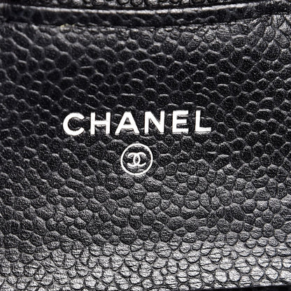 Chanel Caviar Quilted Flap Card Holder Black 6 of 8