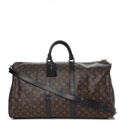 Louis Vuitton Monogram Macassar Keepall Bandouliere 55 1 of 10