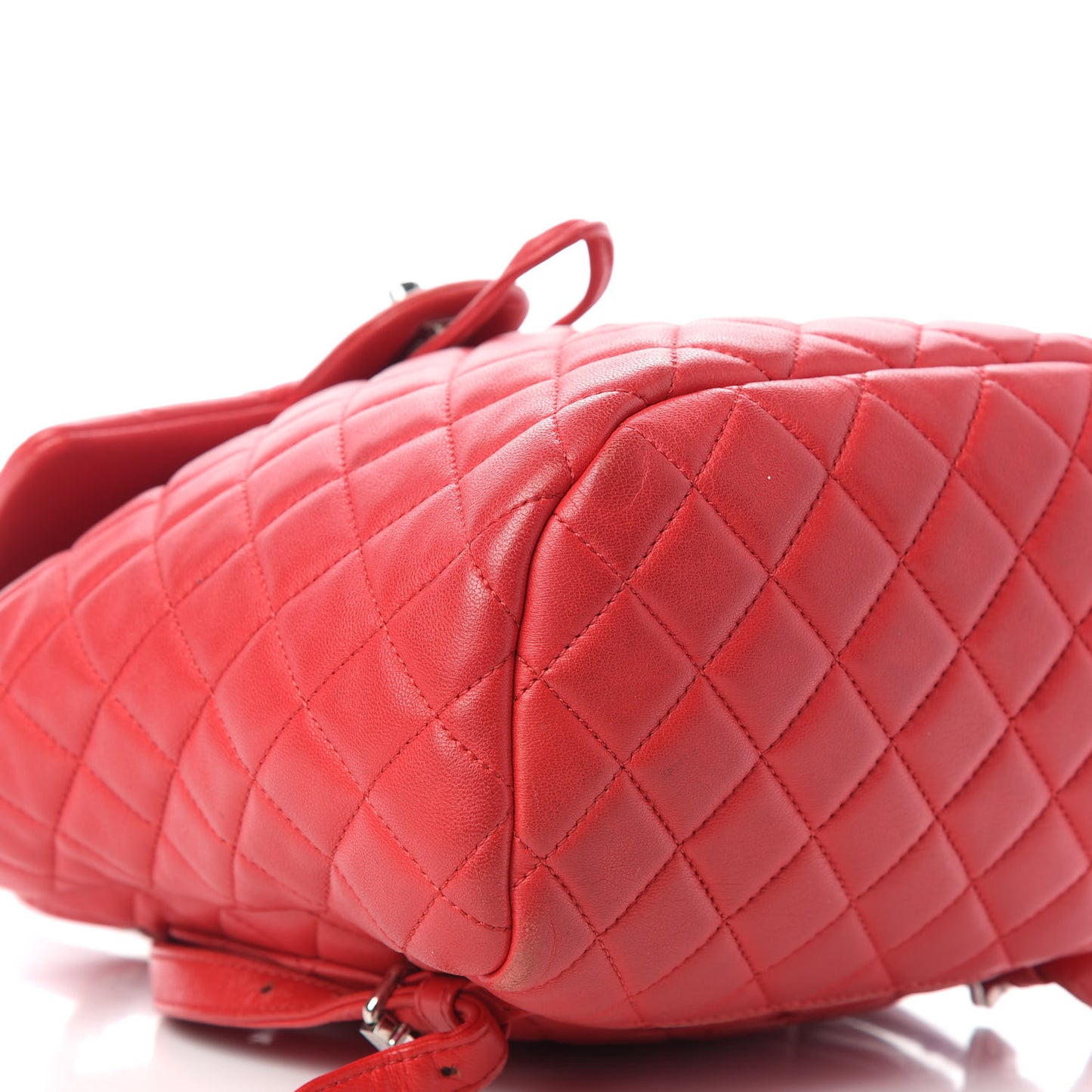 Lambskin Quilted Small Urban Spirit Backpack Red