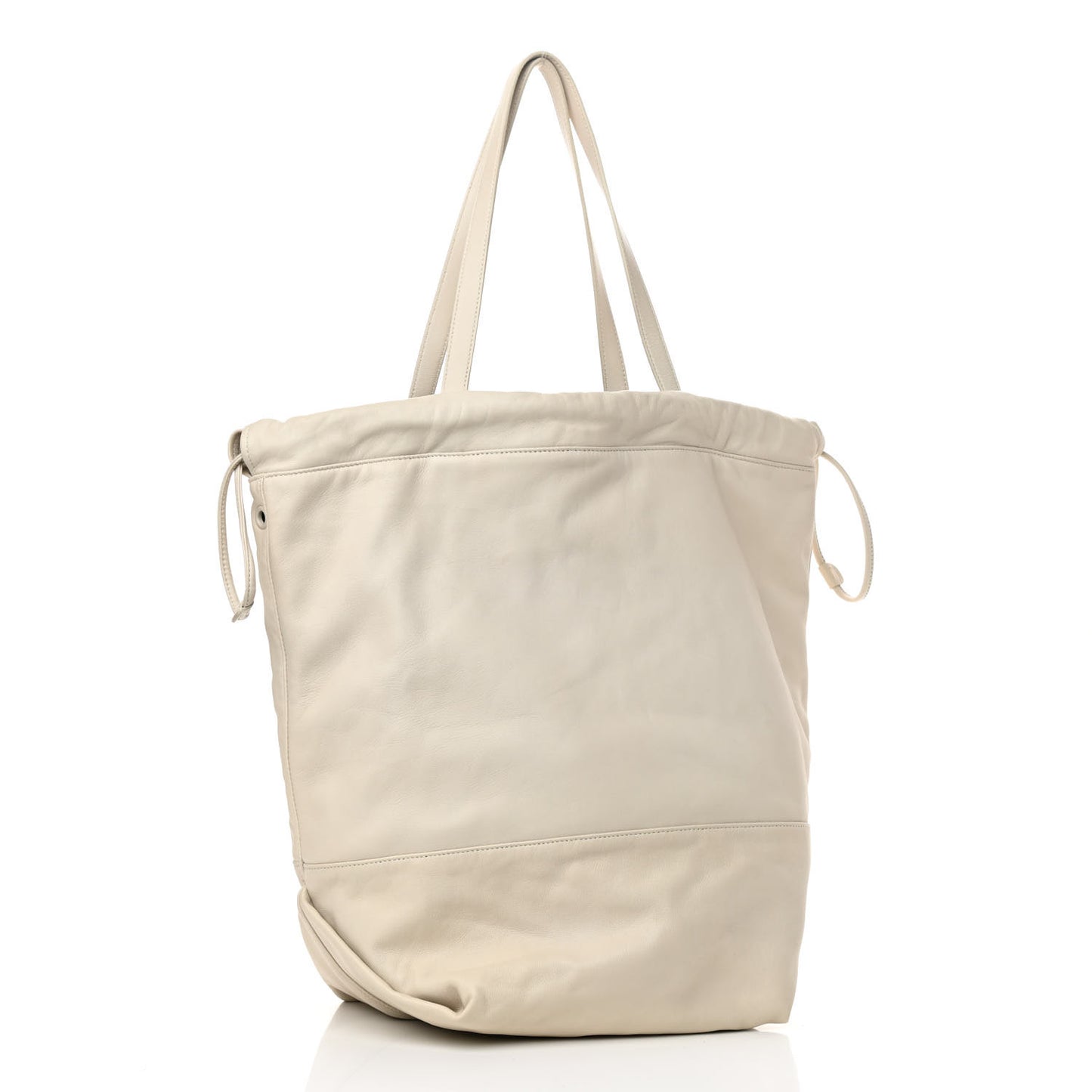 Lambskin West Shopping Bag Crema Soft