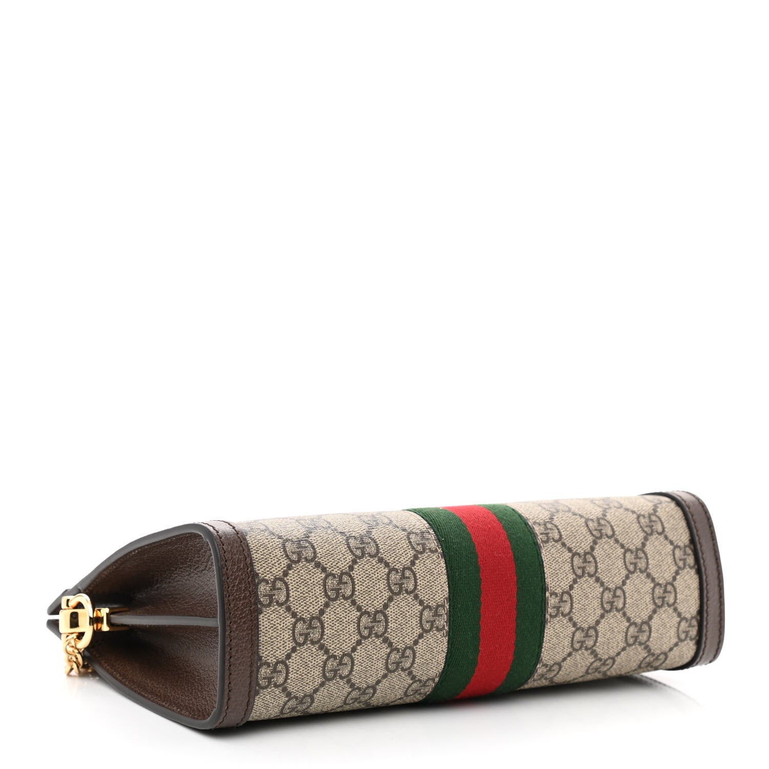 Gucci GG Supreme Monogram Web Small Ophidia Chain Shoulder Bag Brown 4 of 10