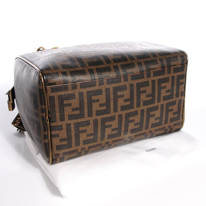 Fendi Zucca Spalmati Palazzo Print Boston Tobacco Gold 4 of 9