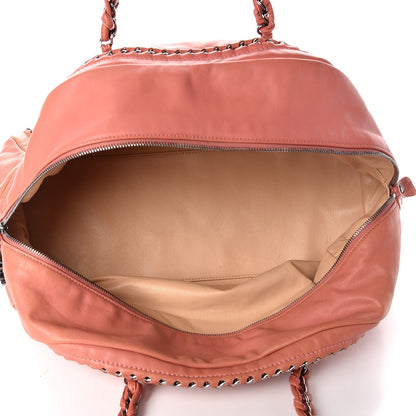 Chanel Smooth Calfskin Medium Luxe Ligne Bowler Pink 5 of 9