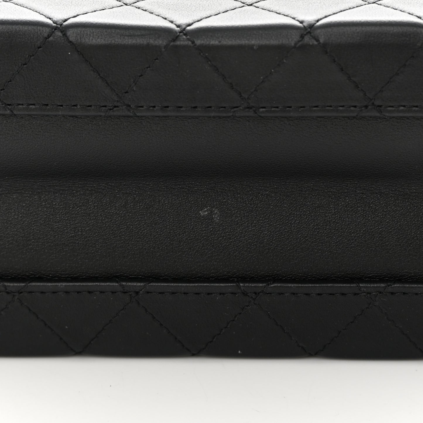 Calfskin Quilted Studded Square Vanity Case Black