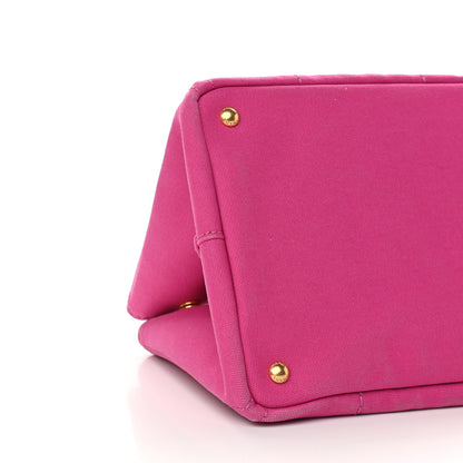 Prada Canapa Small Logo Shopping Tote Fuxia 7 of 8