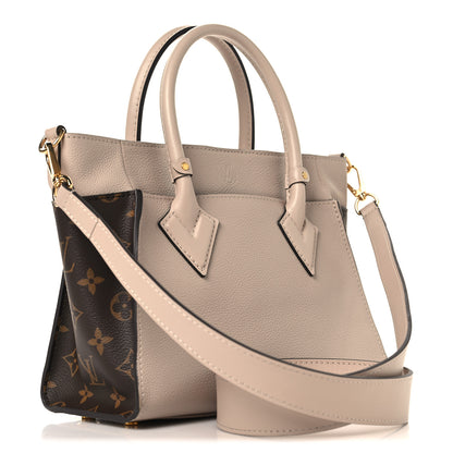Louis Vuitton Calfskin Monogram On My Side PM Greige 3 of 12