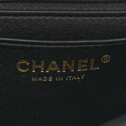Chanel Lambskin Quilted Mini Top Handle Rectangular Flap Black 6 of 11